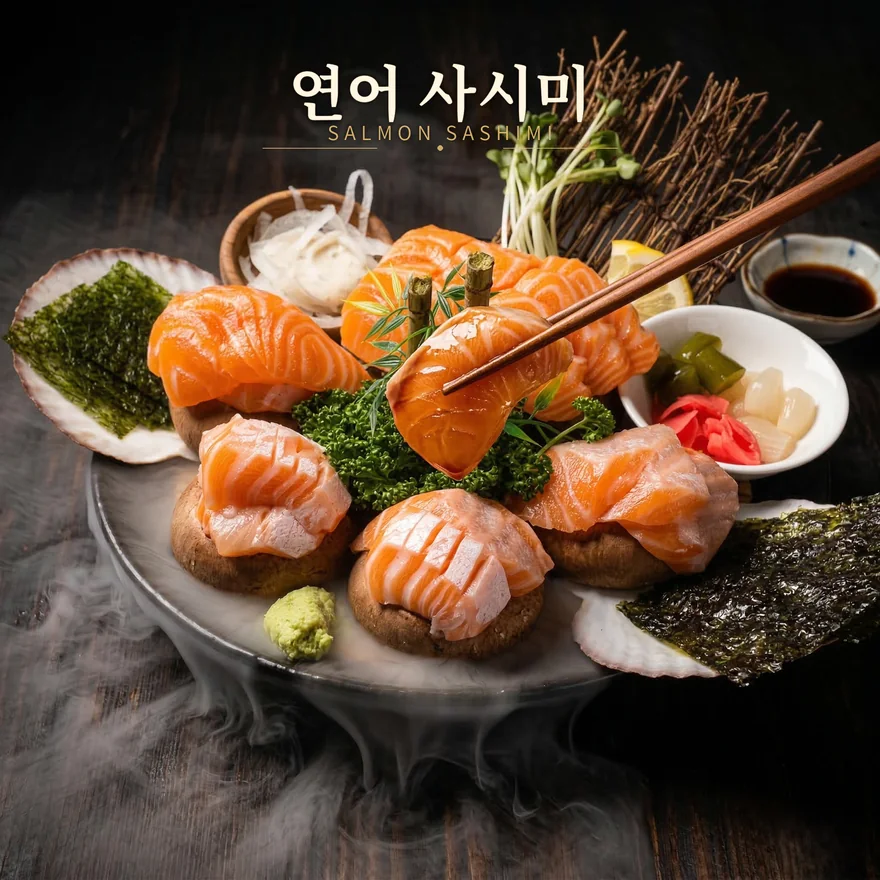 연어 사시미