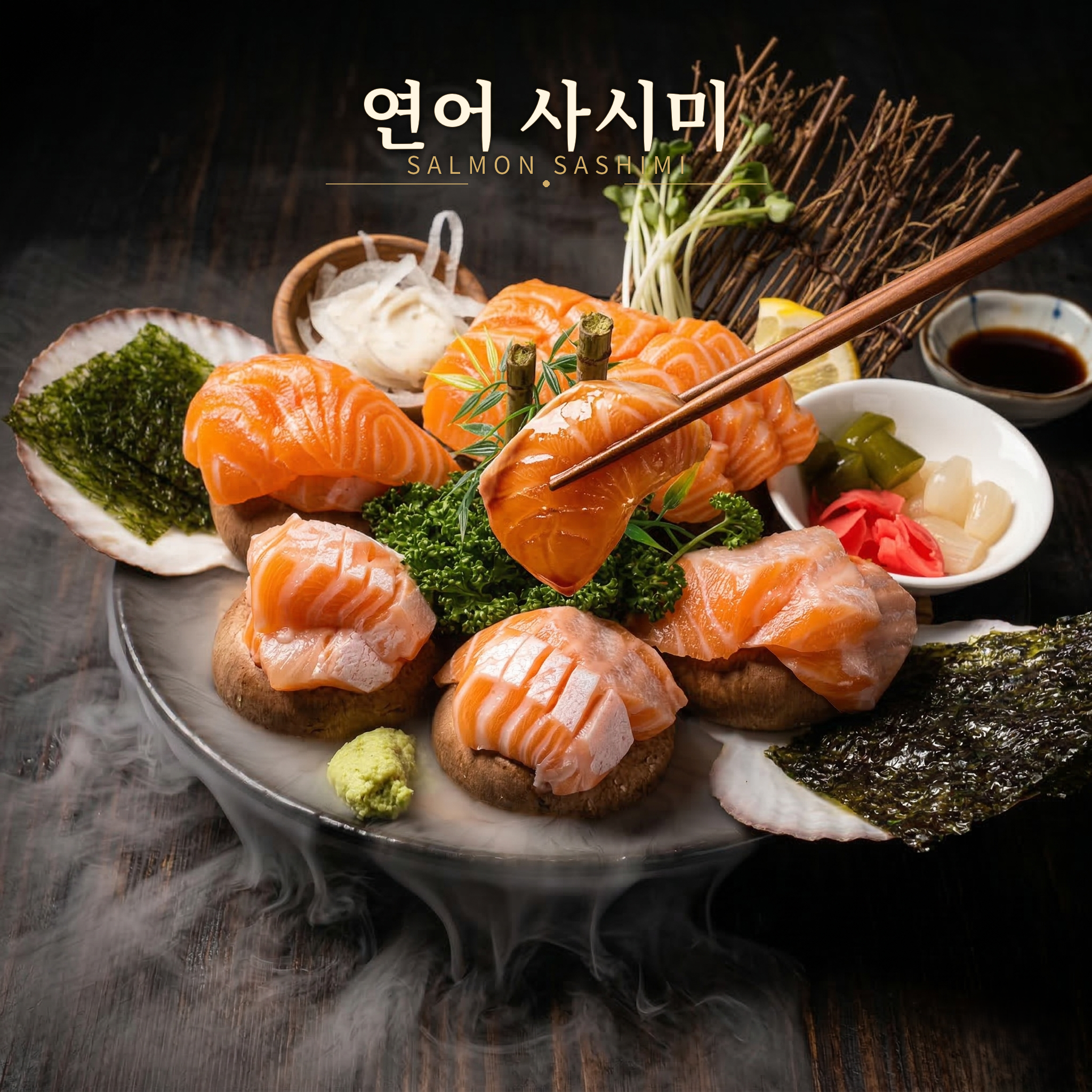 연어 사시미